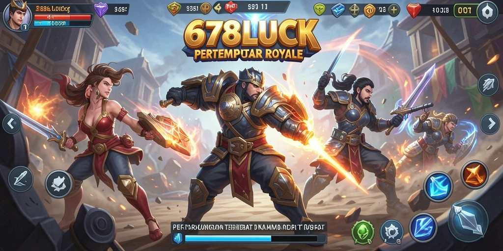Gameplay seru di arena pertarungan Battle Royale.
