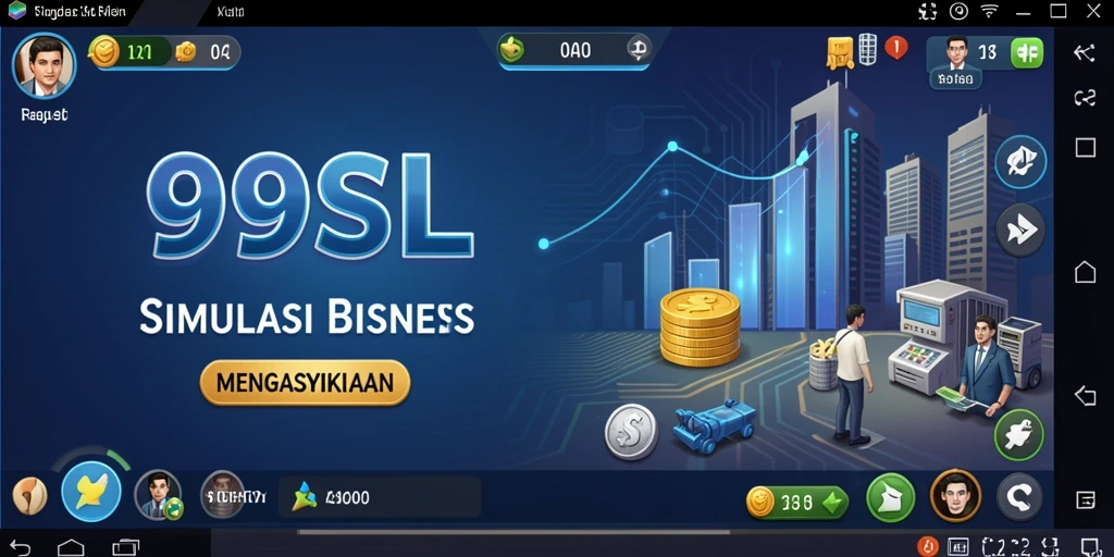 Tampilan gameplay 99SL dengan fitur simulasi bisnis yang mendalam.