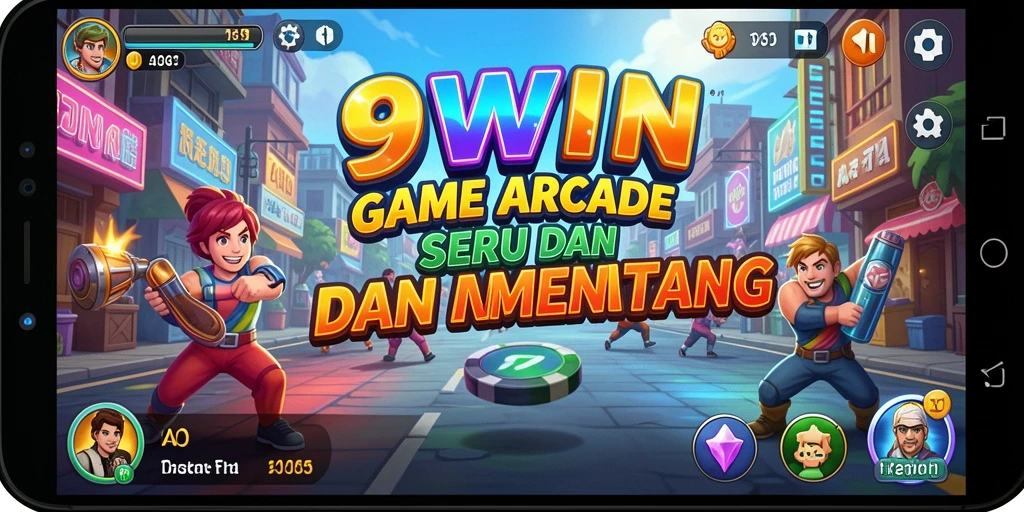 Tampilan gameplay menarik dari 9WIN dengan karakter dan level yang unik.