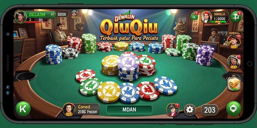 Tampilan gameplay QiuQiu yang menarik dari DEWALIN.