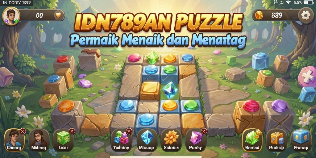 Tampilan gameplay Puzzle IDN789 yang menarik dan seru.