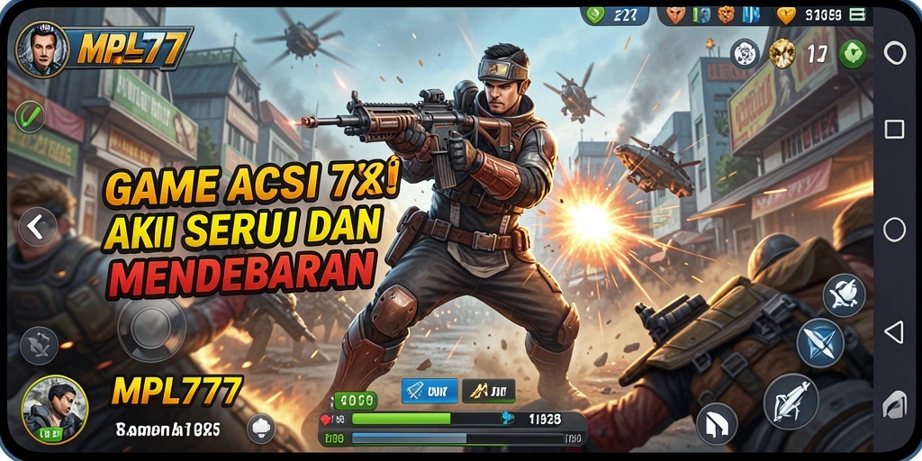 Screenshot gameplay MPL777 menampilkan aksi mendebarkan dalam pertempuran.