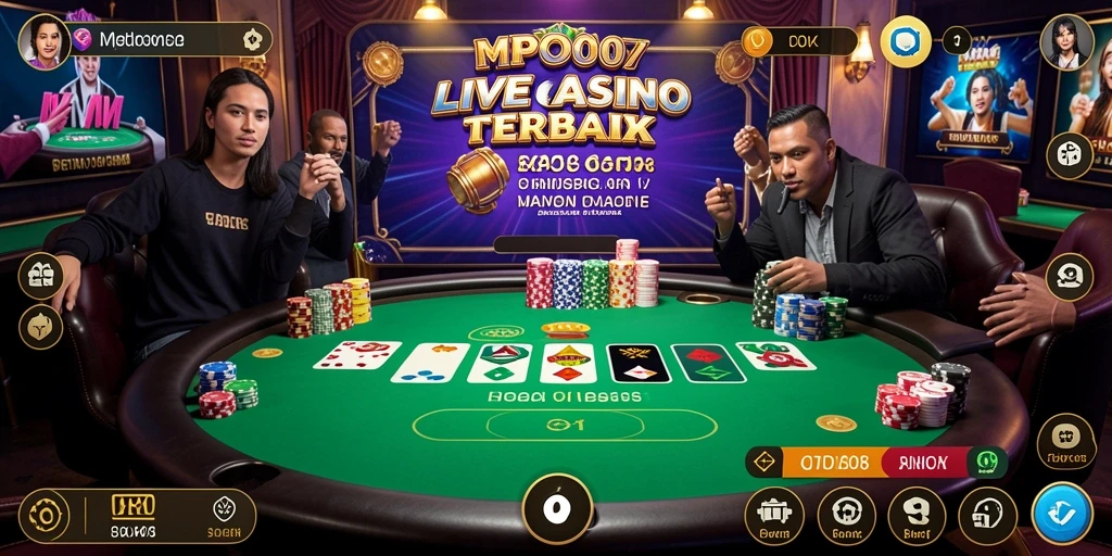Tampilan gameplay Live Casino yang mendebarkan di MPO08.