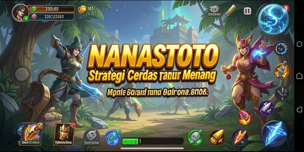 Tangkapan layar utama NANASTOTO menampilkan aksi strategi yang mendebarkan.