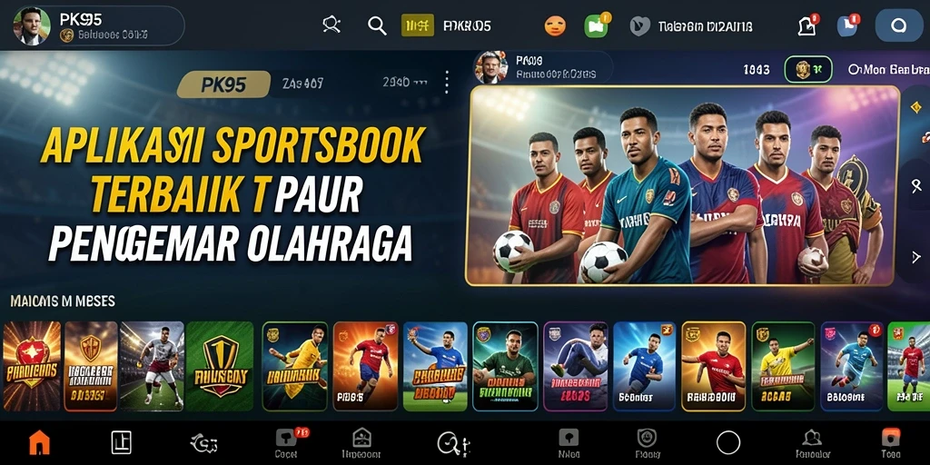 Tampilan menarik dari gameplay Sportsbook PK95 saat memasang taruhan.