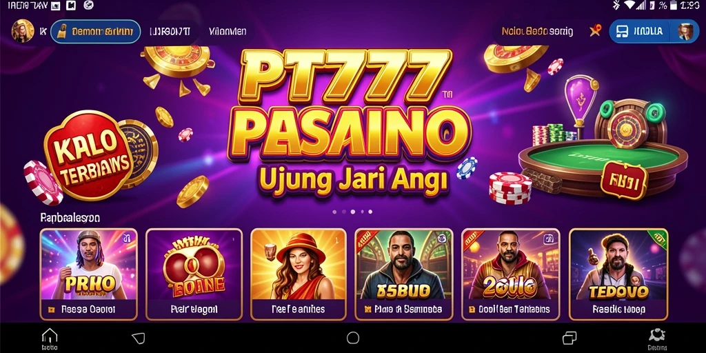 Tampilan gameplay Kasino yang mendebarkan dan interaktif.