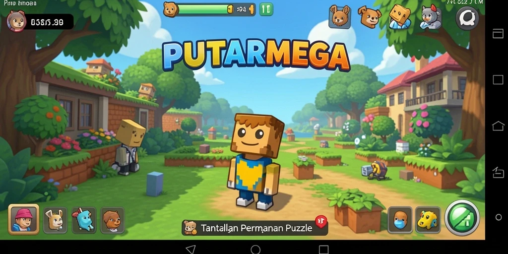 Tampilan gameplay seru dari <strong>PUTARMEGA</strong> yang penuh tantangan puzzle.