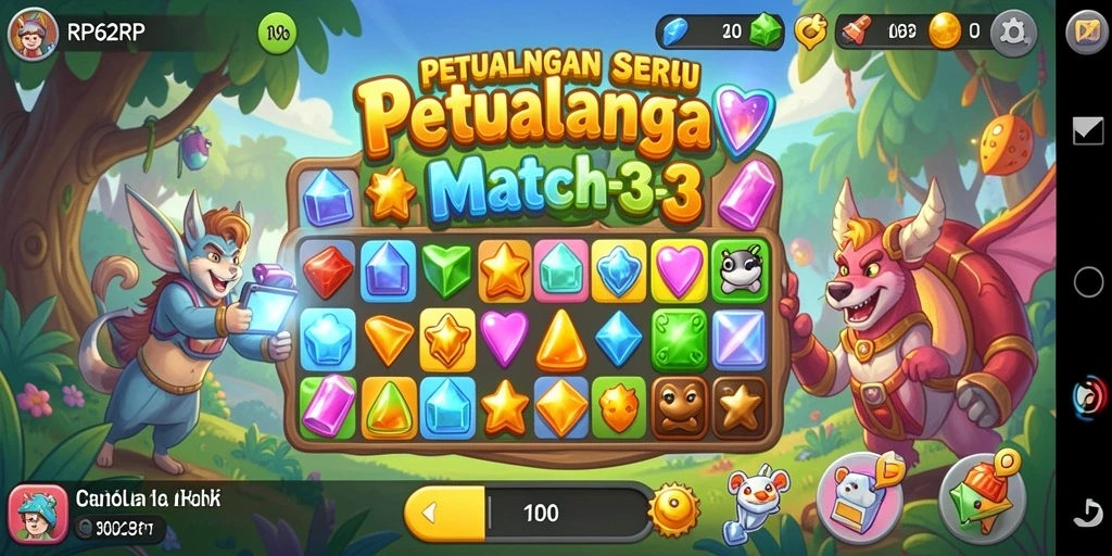 Tampilan gameplay RP62RP yang seru dan penuh warna.
