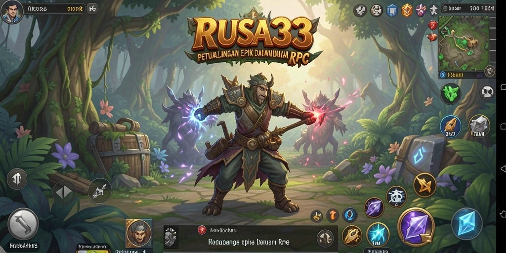Tampilan gameplay RPG yang menarik dan dinamis dari RUSA33.