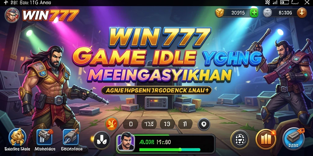 Tampilan gameplay seru WIN777 dengan karakter yang berkembang.